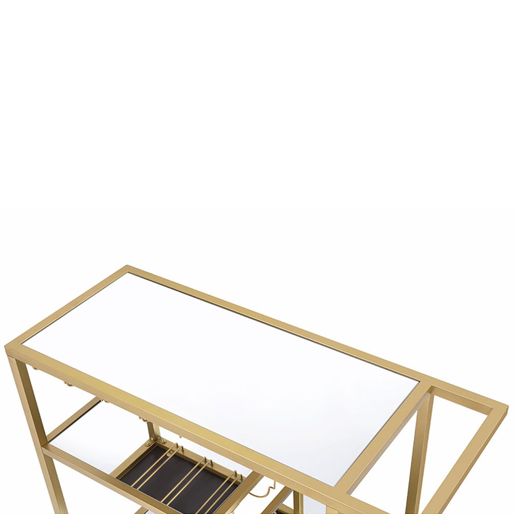 Adamsen - Serving Cart - Mirrored & Champagne - Urban Living Furniture (Los Angeles, CA)