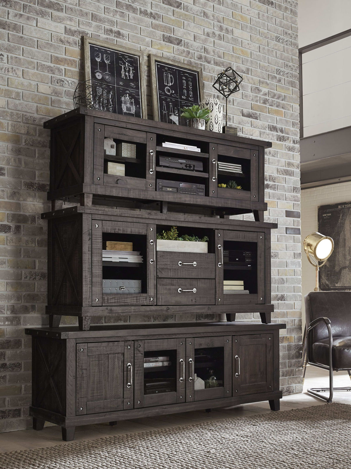 Yosemite - Solid Wood Media Console - Cafe