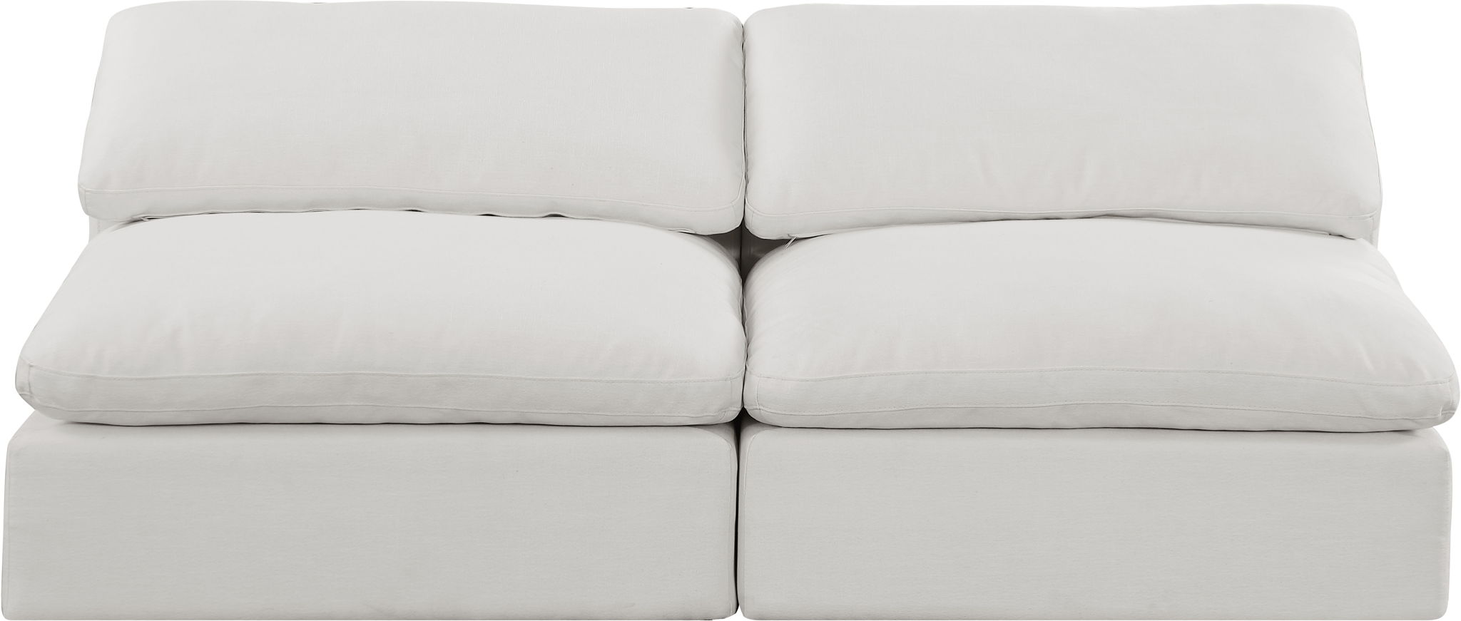 Comfy - Linen Modular Armless Sofa 2 Seats - Urban Living Furniture (Los Angeles, CA)