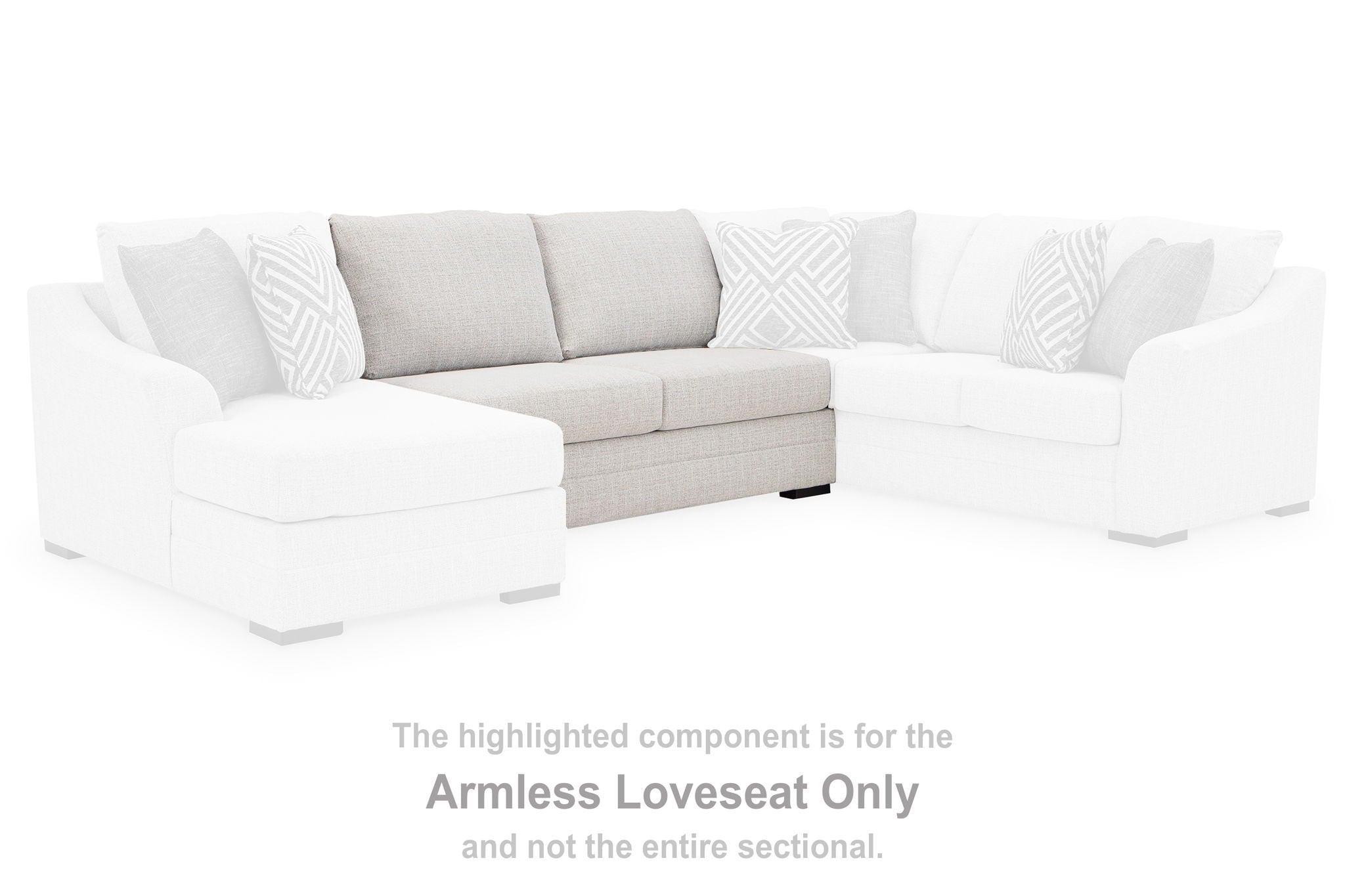 Koralynn - Stone - Armless Loveseat - Urban Living Furniture (Los Angeles, CA)