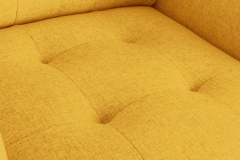 Victoria - Linen Fabric Armchair With Metal Legs, Side Pockets, And Pillow - Urban Living Furniture (Los Angeles, CA)