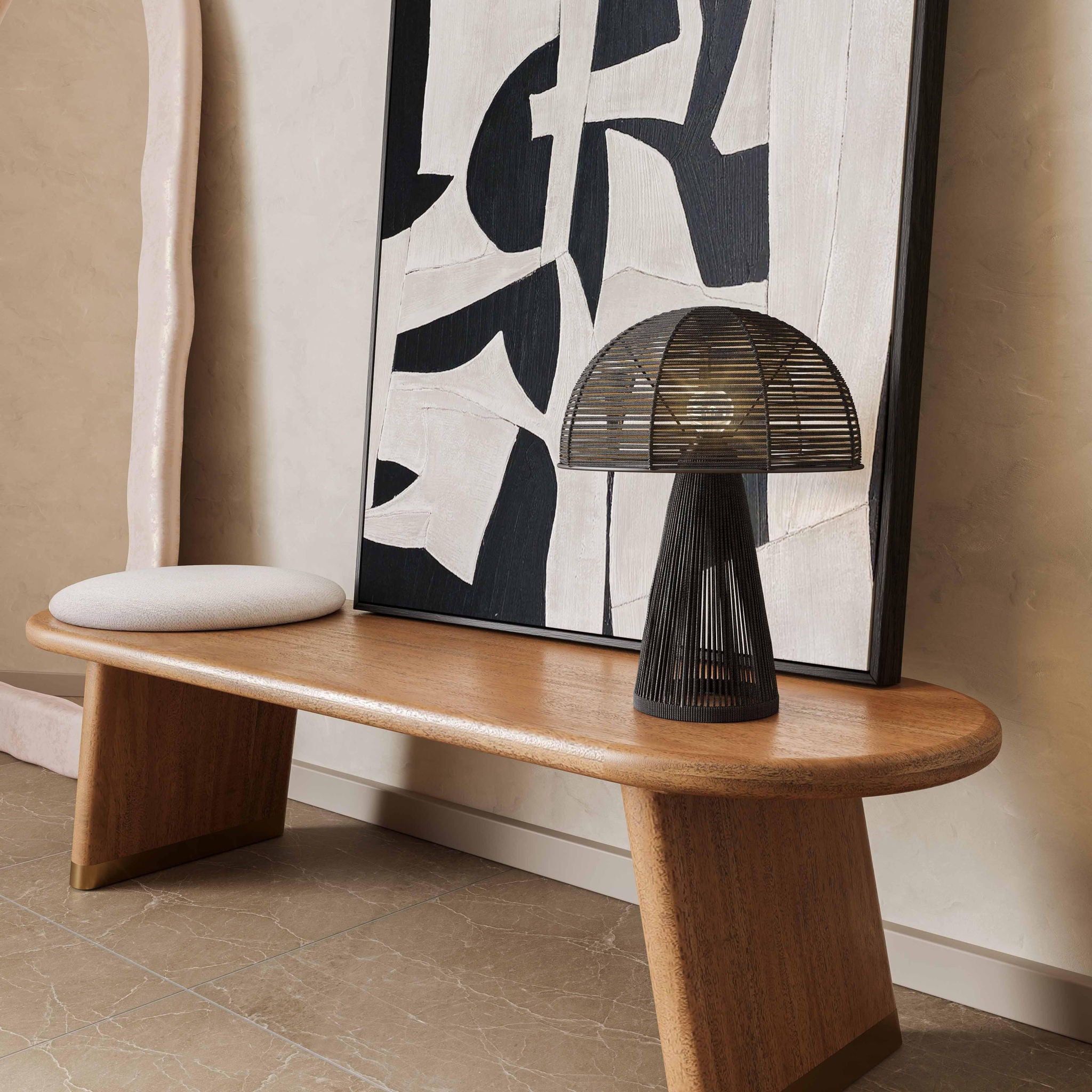 Oddy - Jute Table Lamp - Urban Living Furniture (Los Angeles, CA)