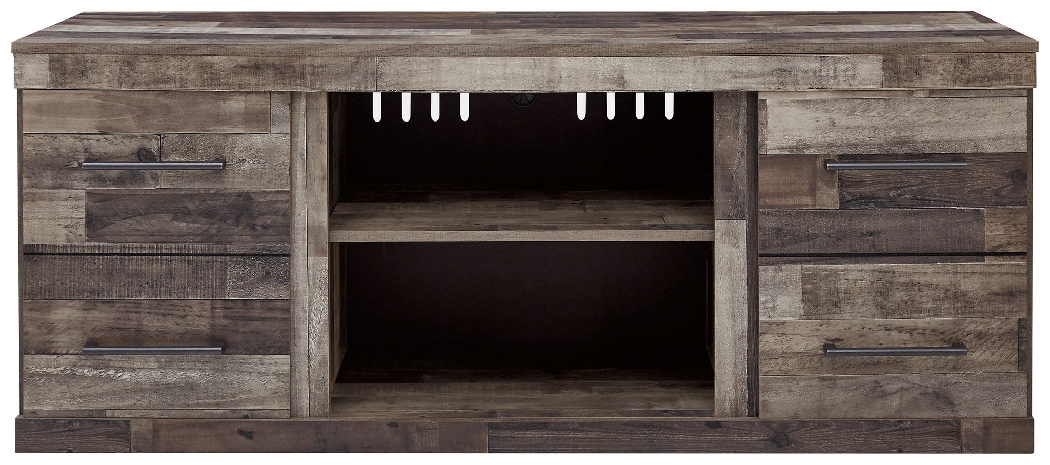 Derekson - LG TV Stand w/Fireplace Option - Multi Gray - Urban Living Furniture (Los Angeles, CA)