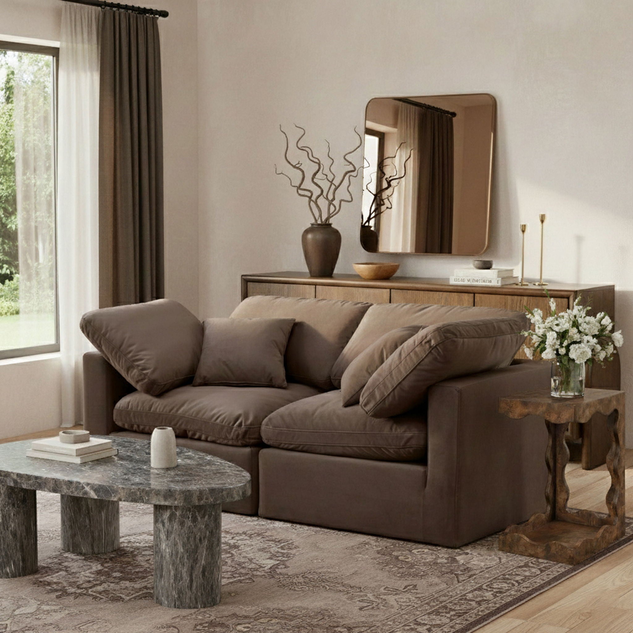 Indulge - Velvet 2 Seat Modular Sofa - Urban Living Furniture (Los Angeles, CA)
