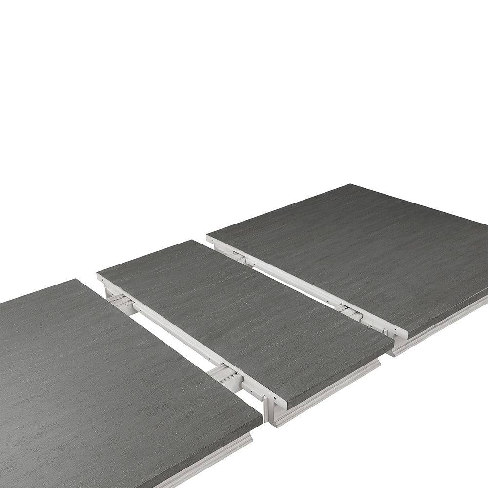 Katia - Dining Table With Leaf - Rustic Gray & Weathered White - Urban Living Furniture (Los Angeles, CA)