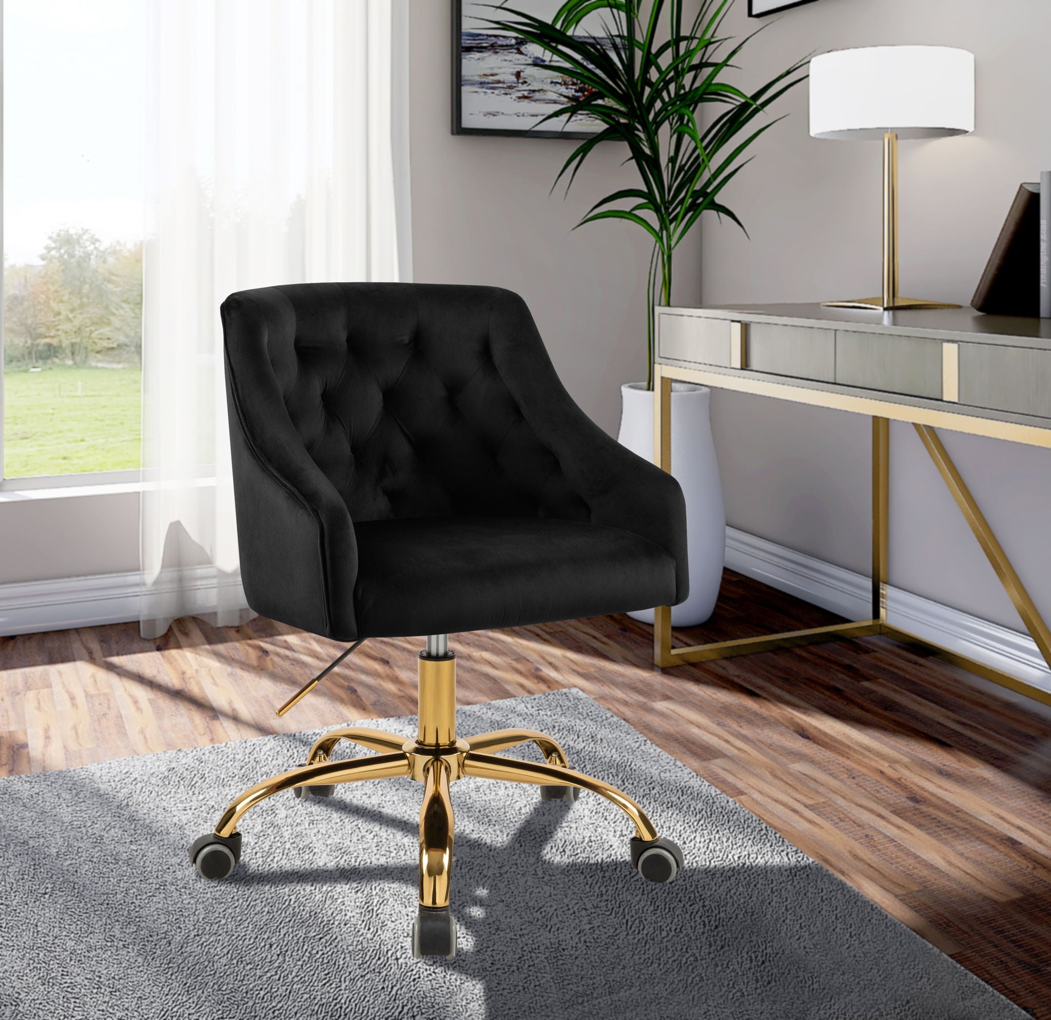 Arden - Office Chair with Gold Legs - Urban Living Furniture (Los Angeles, CA)