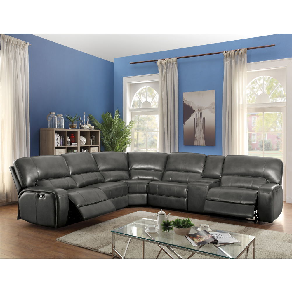 Saul - Power Motion Sectional Sofa - Gray - Urban Living Furniture (Los Angeles, CA)