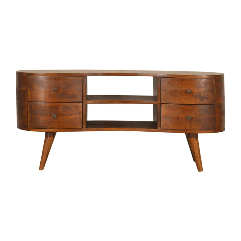 Wave Entertainment Unit - Chestnut
