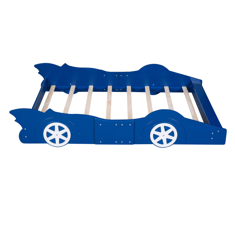 Race Car Shaped Platform Bed & Wheels