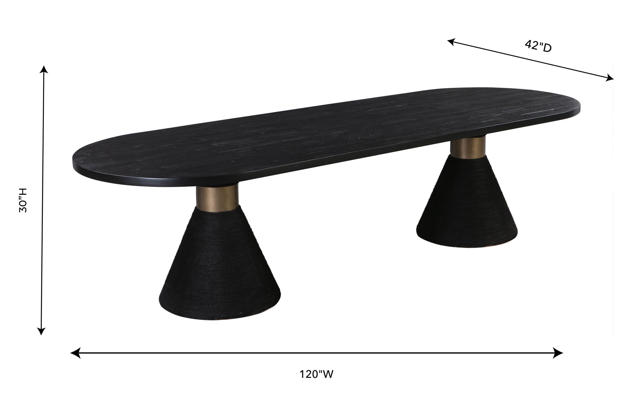 Rishi - Rope Oval Table - Urban Living Furniture (Los Angeles, CA)