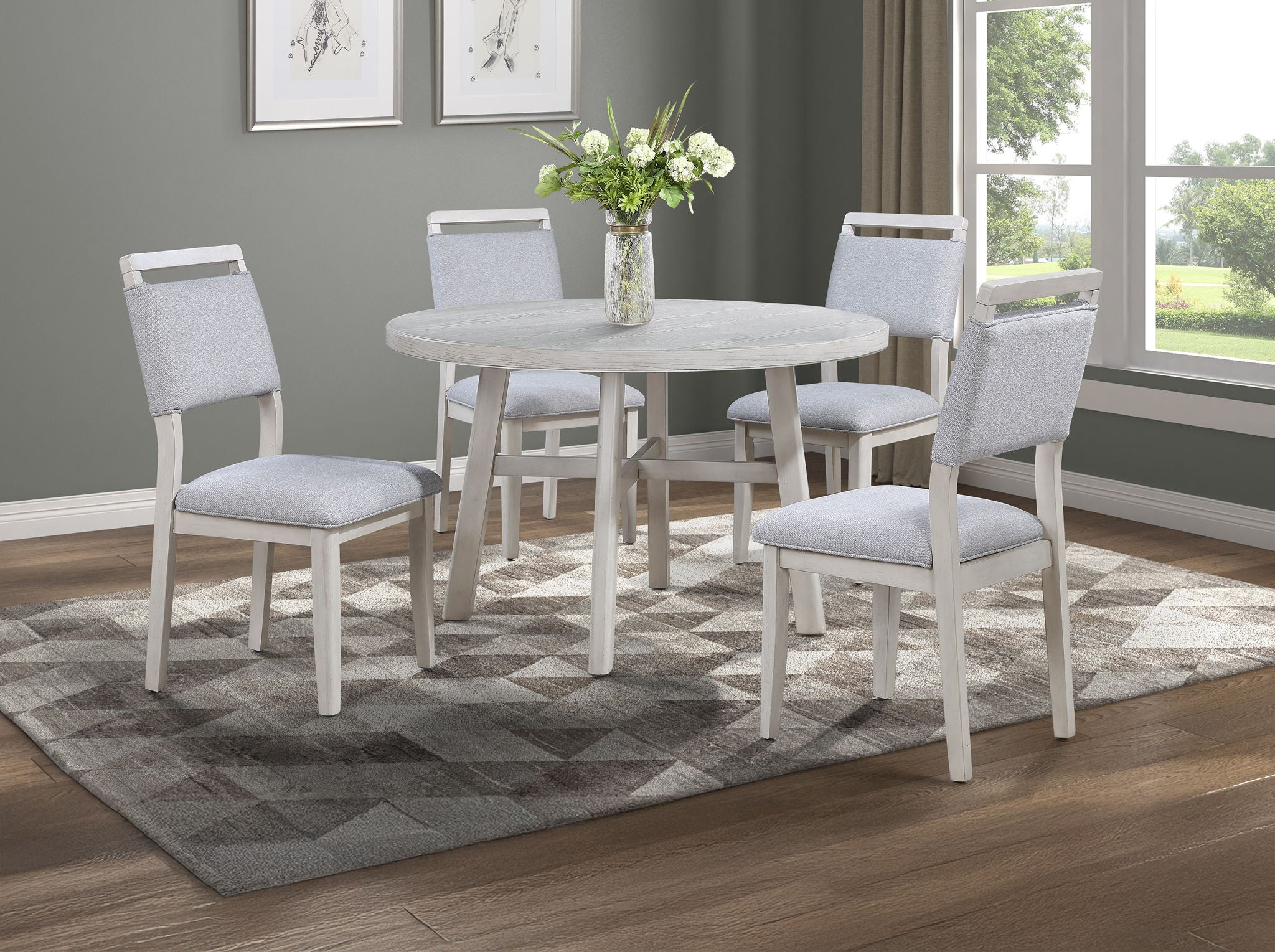 Blanche - Side Chair (Set of 2) - Antique White - Urban Living Furniture (Los Angeles, CA)