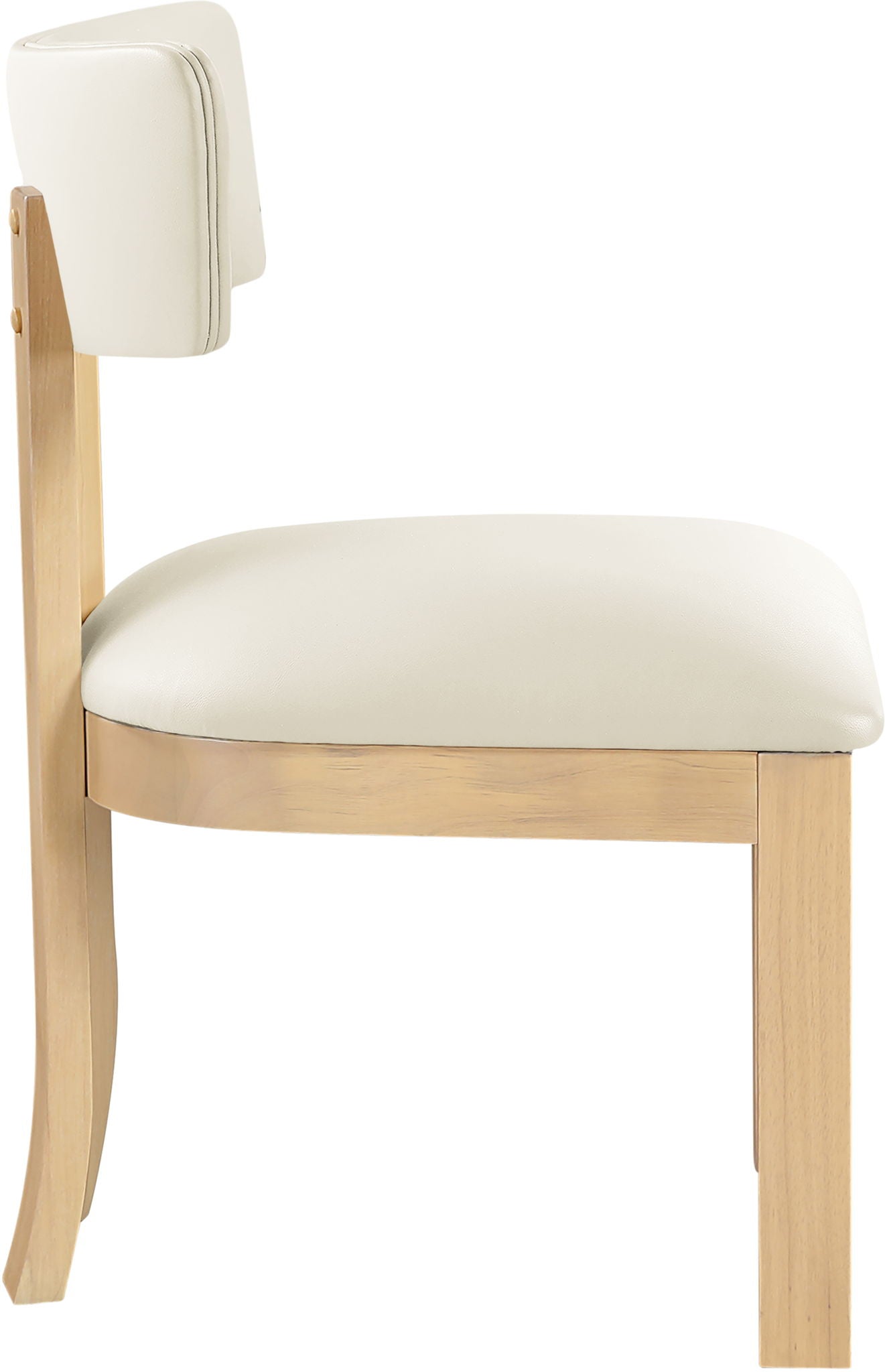 Lavrin - Vegan Leather Dining Side Chair (Set of 2) - Natural Base - Urban Living Furniture (Los Angeles, CA)