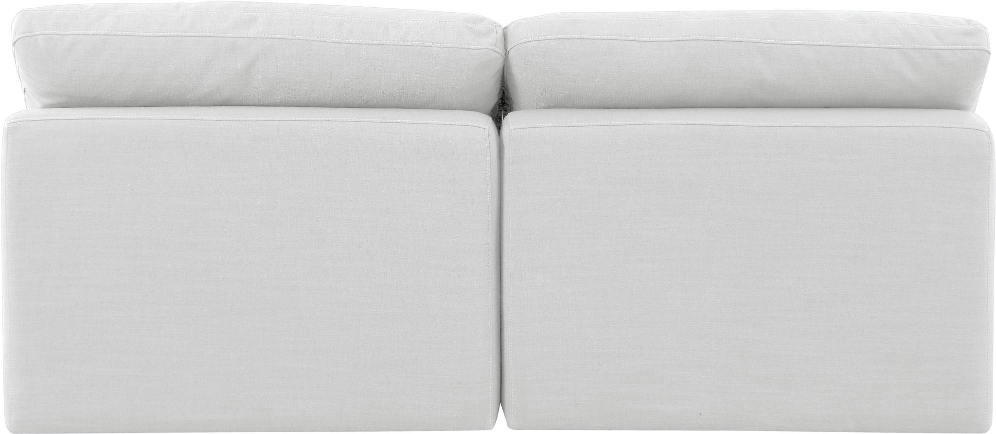 Indulge - Linen 2 Piece Modular Armless Sofa - White - Urban Living Furniture (Los Angeles, CA)