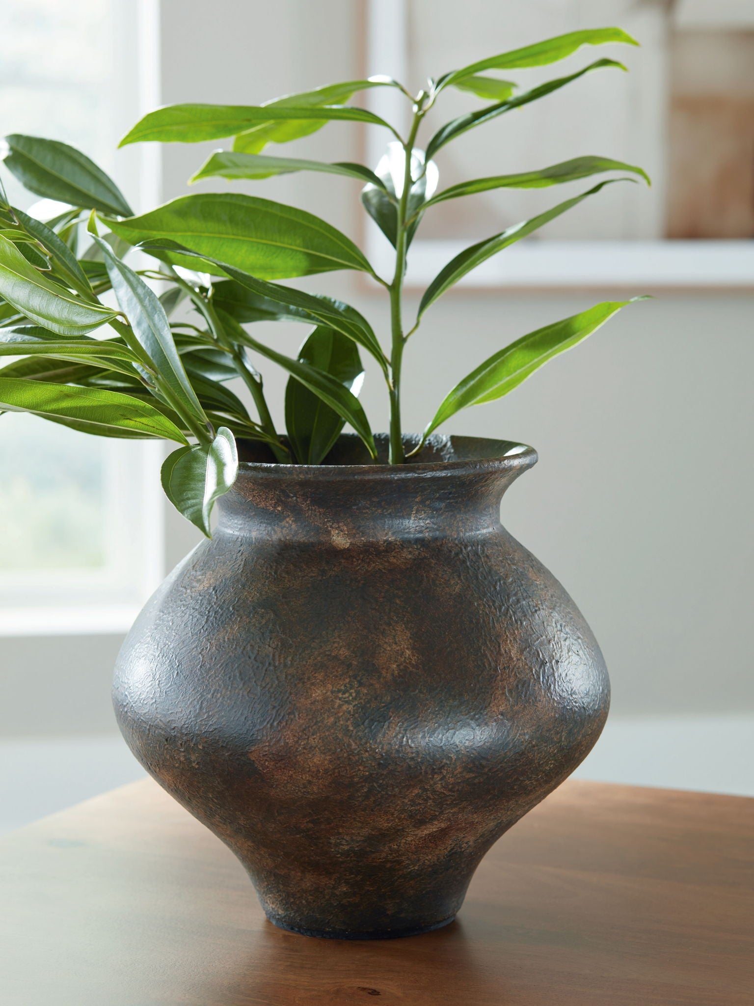 Laddlow - Vase - Antique Brown - Urban Living Furniture (Los Angeles, CA)