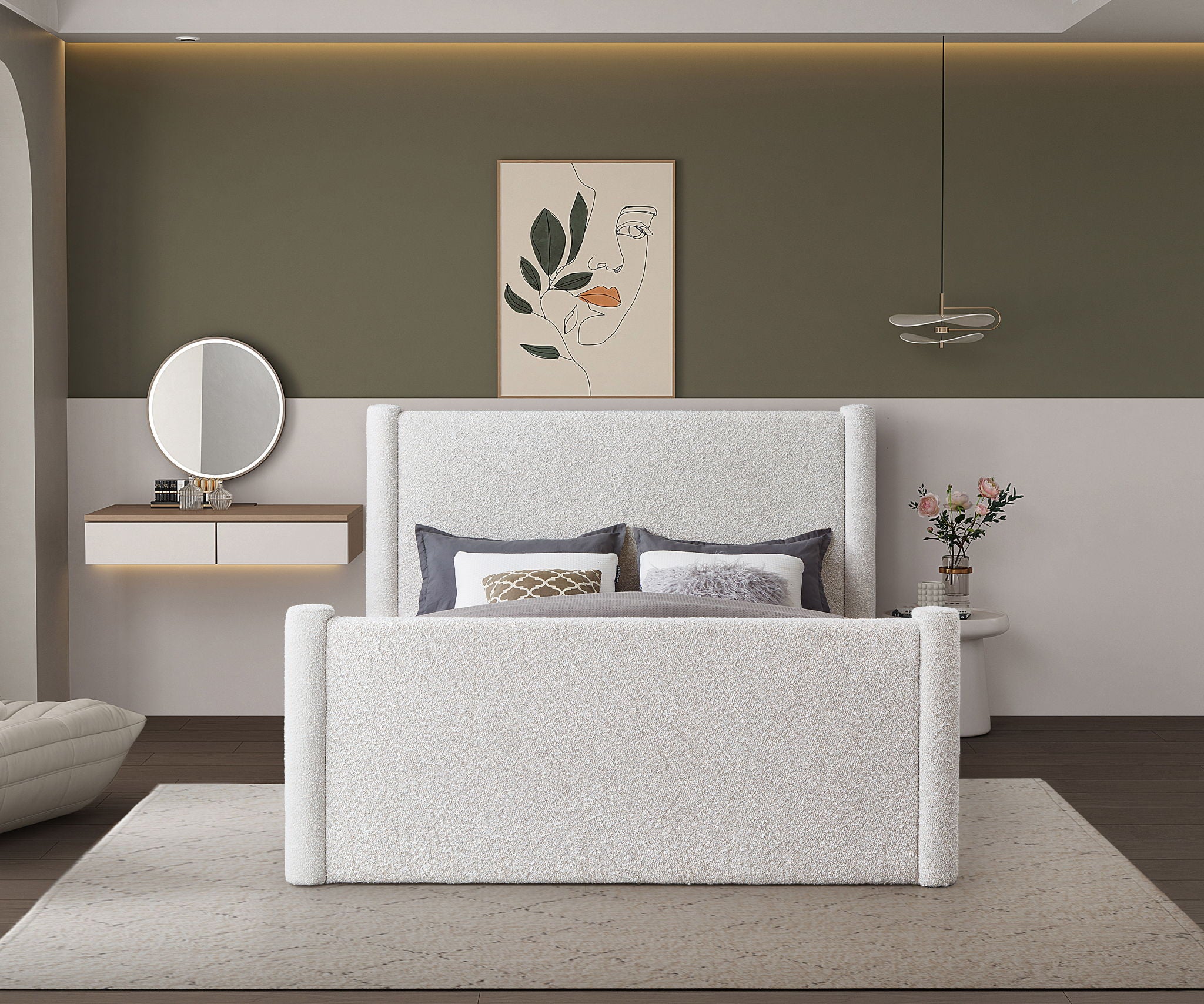 Elias - Boucle Bed - Urban Living Furniture (Los Angeles, CA)