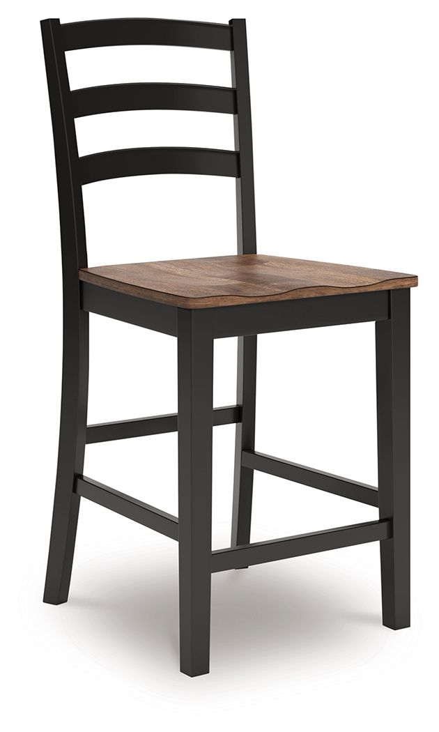 Wildenauer - Brown / Black - Barstool (Set of 2) - Urban Living Furniture (Los Angeles, CA)