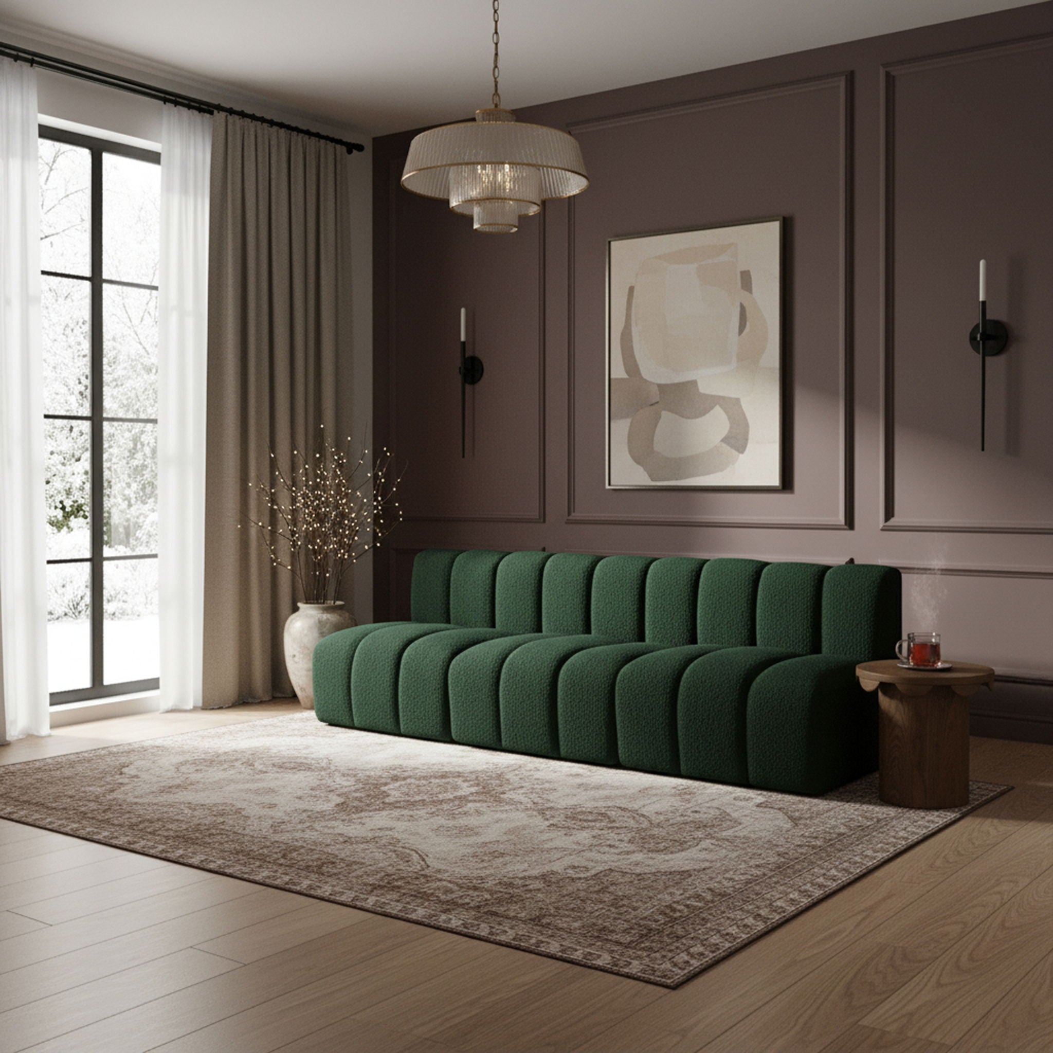 Arc - Boucle Fabric 3 Seats Modular Sofa - Urban Living Furniture (Los Angeles, CA)