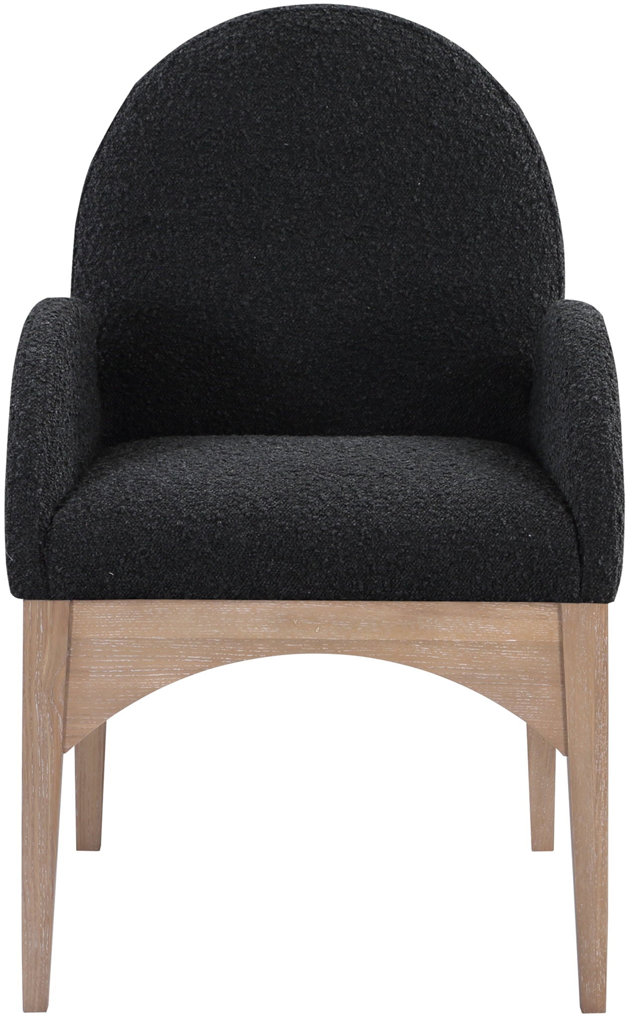 Waldorf - Boucle Dining Arm Chair With Natural Legs - Urban Living Furniture (Los Angeles, CA)