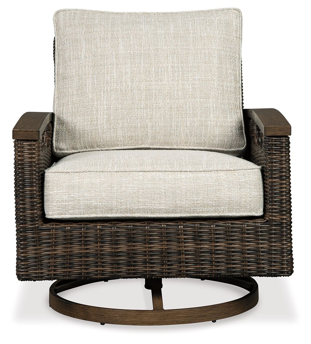 Paradise Trail - Medium Brown - Swivel Lounge Chair (Set of 2) - Urban Living Furniture (Los Angeles, CA)