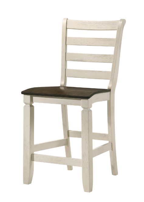 Tasnim - Counter Height Chair (Set of 2) - Oak & Antique White Finish - Urban Living Furniture (Los Angeles, CA)
