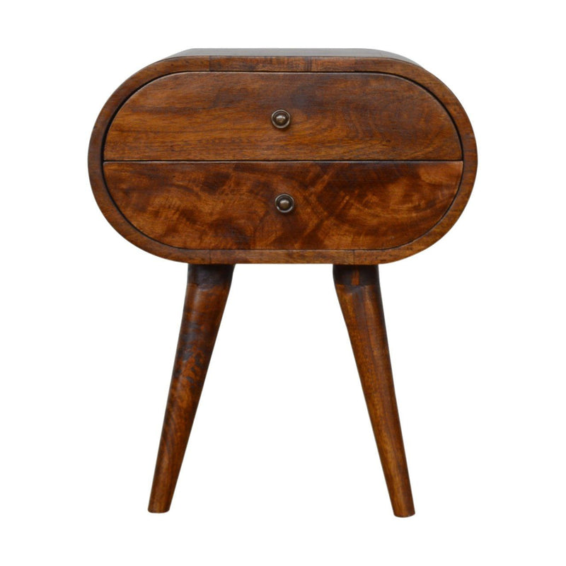 Circular Nightstand - Chestnut