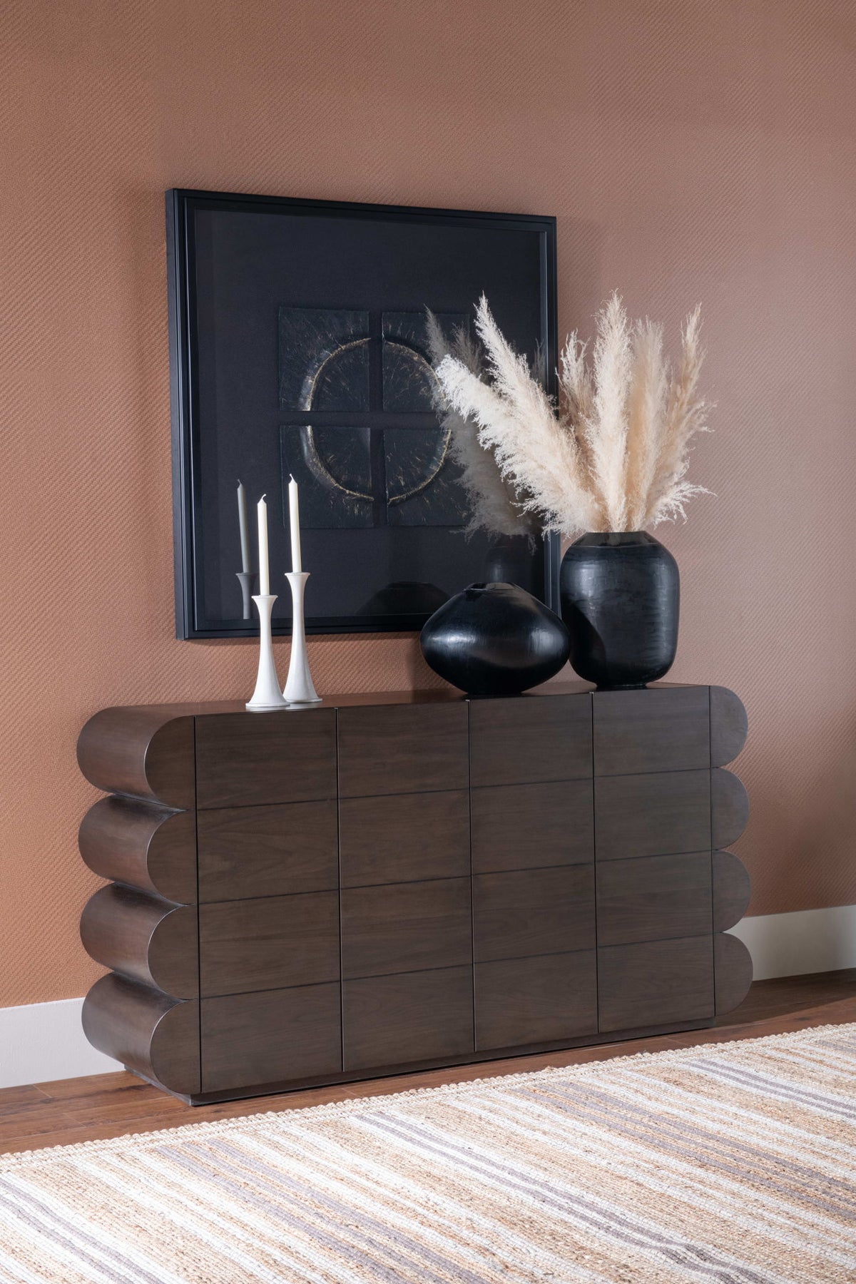 Mataranka - Four Door Walnut Sideboard - Bistre