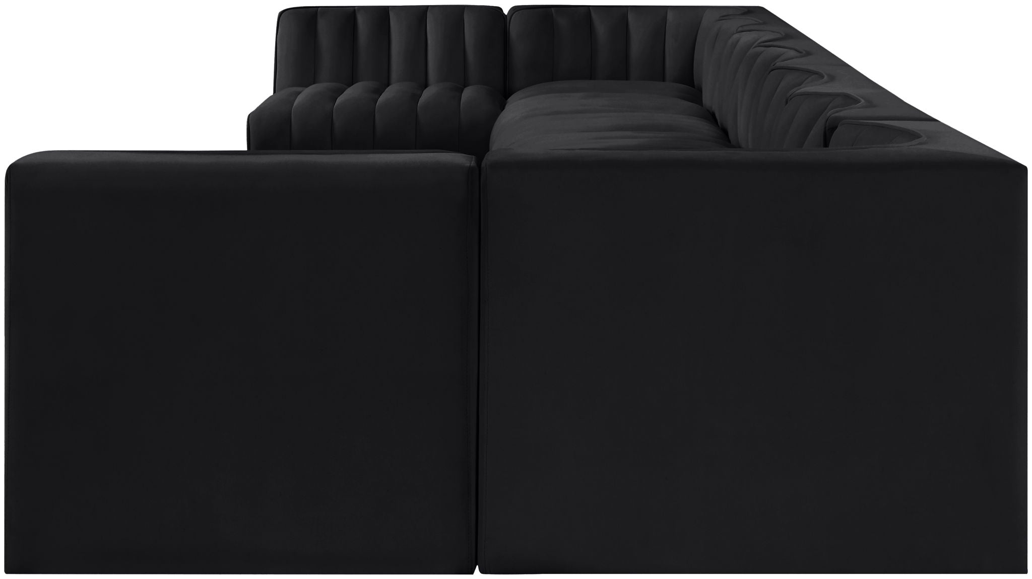 Rummi - Armless Velvet Performance Fabric Upholstered 9 Piece Modular Sectional - Urban Living Furniture (Los Angeles, CA)