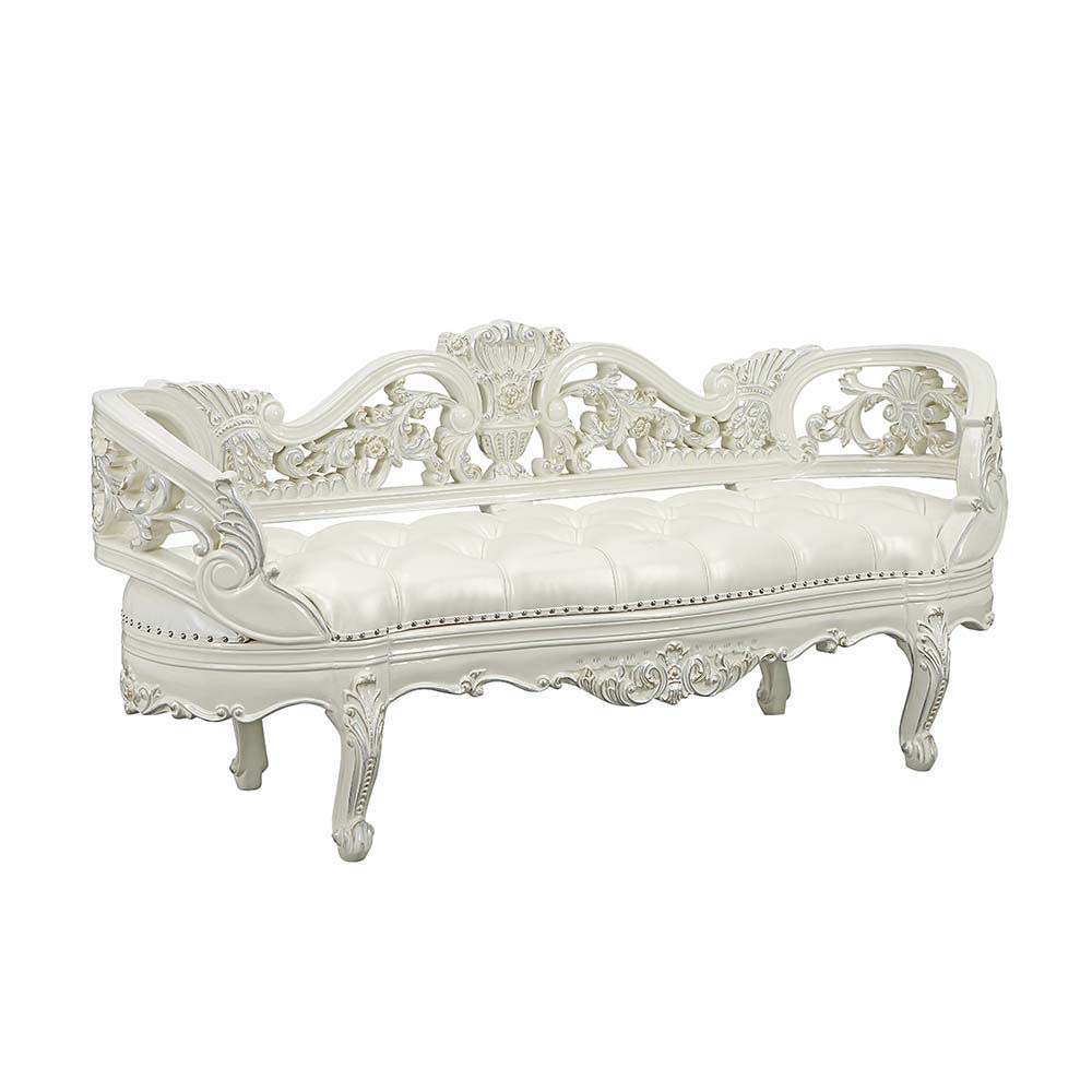 Adara - Bench - Antique White Finish - Urban Living Furniture (Los Angeles, CA)