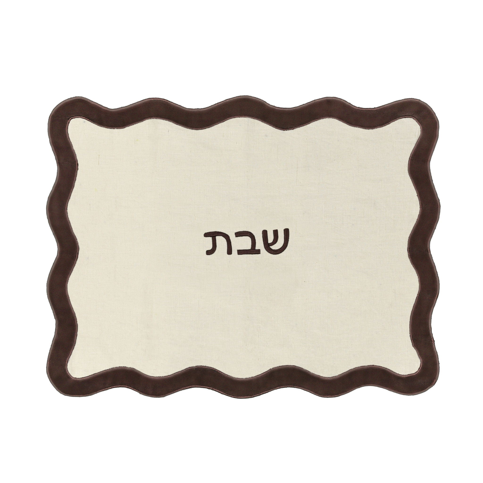 Organic Cotton / Linen Wavy Challah Cover