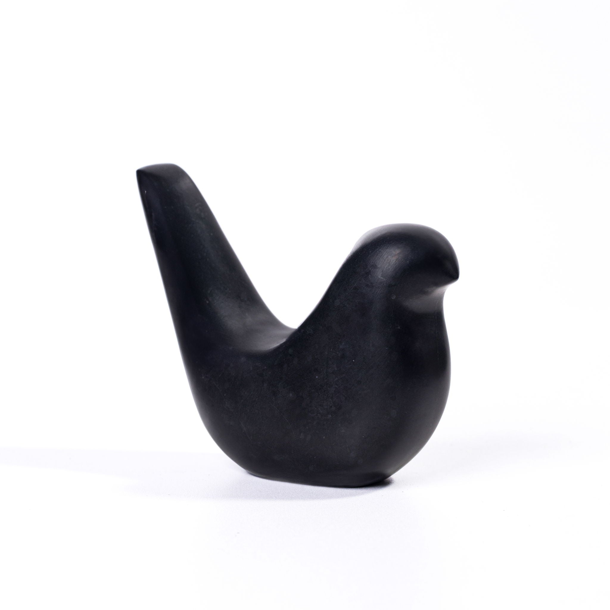 Marble Bird Statue - Black