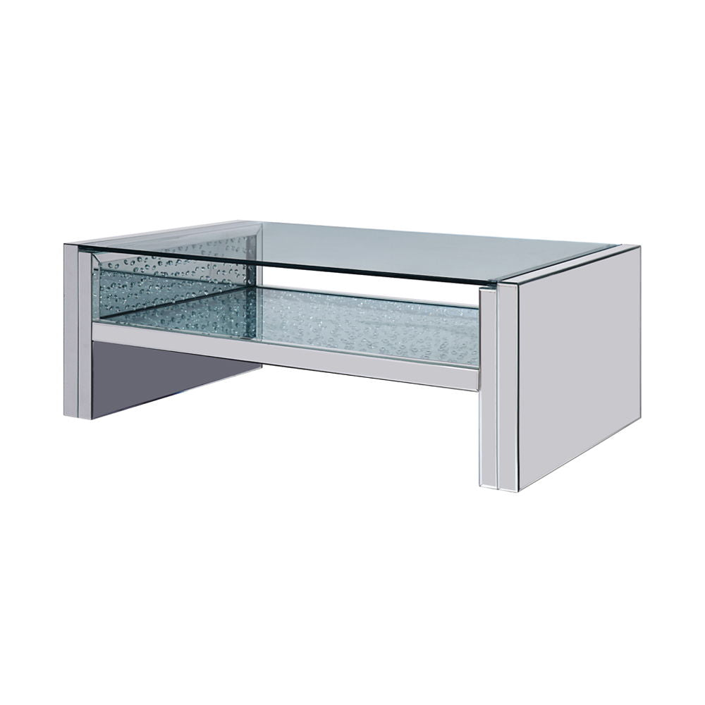 Nysa - 47" Coffee Table - Mirrored & Faux Crystals - Urban Living Furniture (Los Angeles, CA)