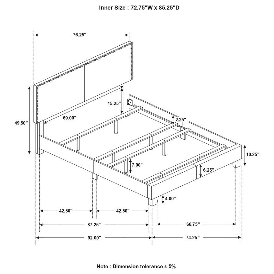 Boyd - Upholstered Panel Bed - Urban Living Furniture (Los Angeles, CA)