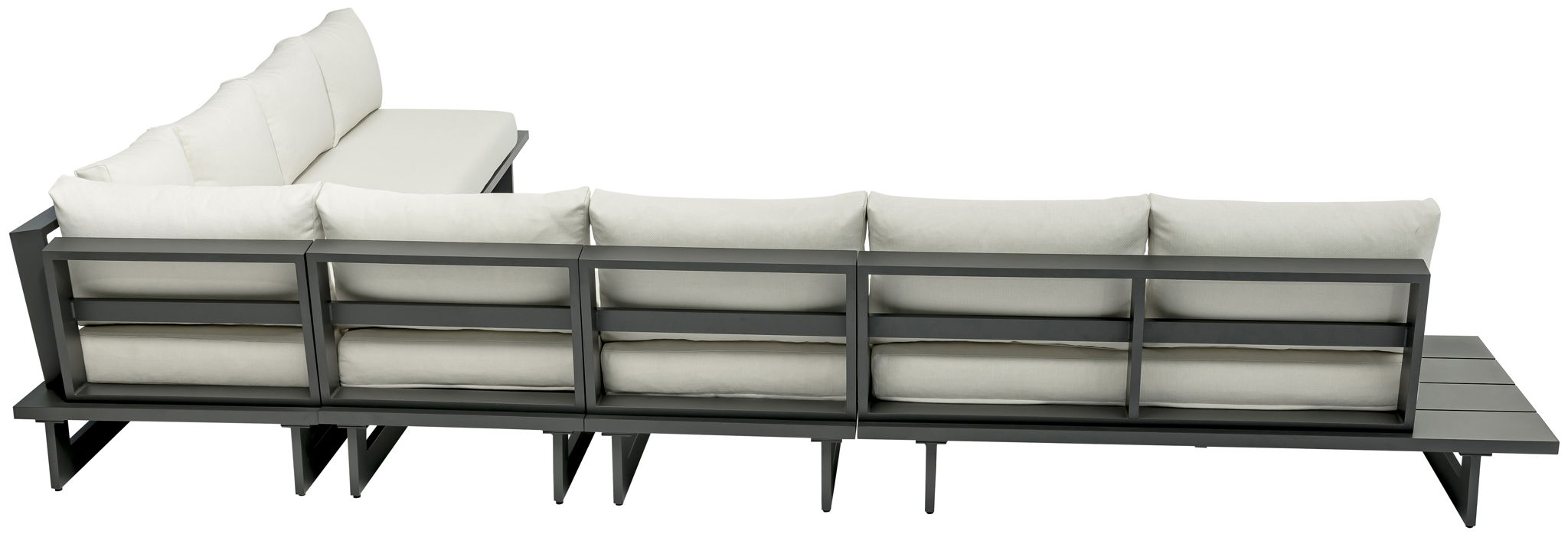 Maldives - 6 Piece Water Resistant Outdoor Patio Modular Sectional With Gray Base - Urban Living Furniture (Los Angeles, CA)