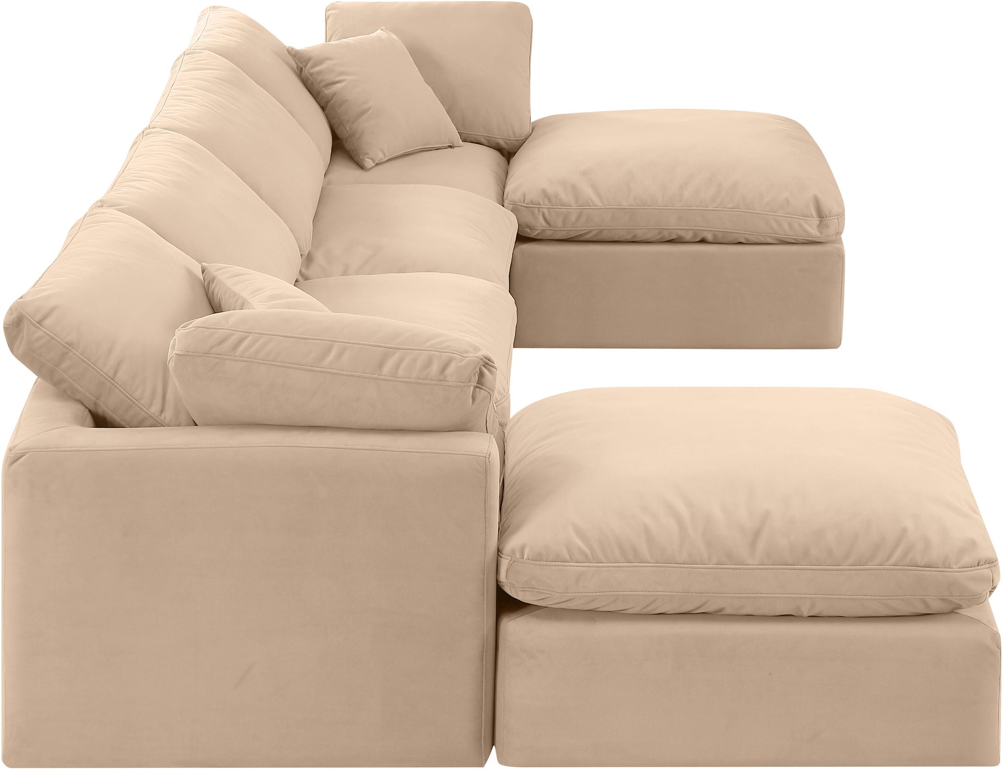 Indulge - Velvet 6 Piece Modular Double Chaise Sectional - Urban Living Furniture (Los Angeles, CA)