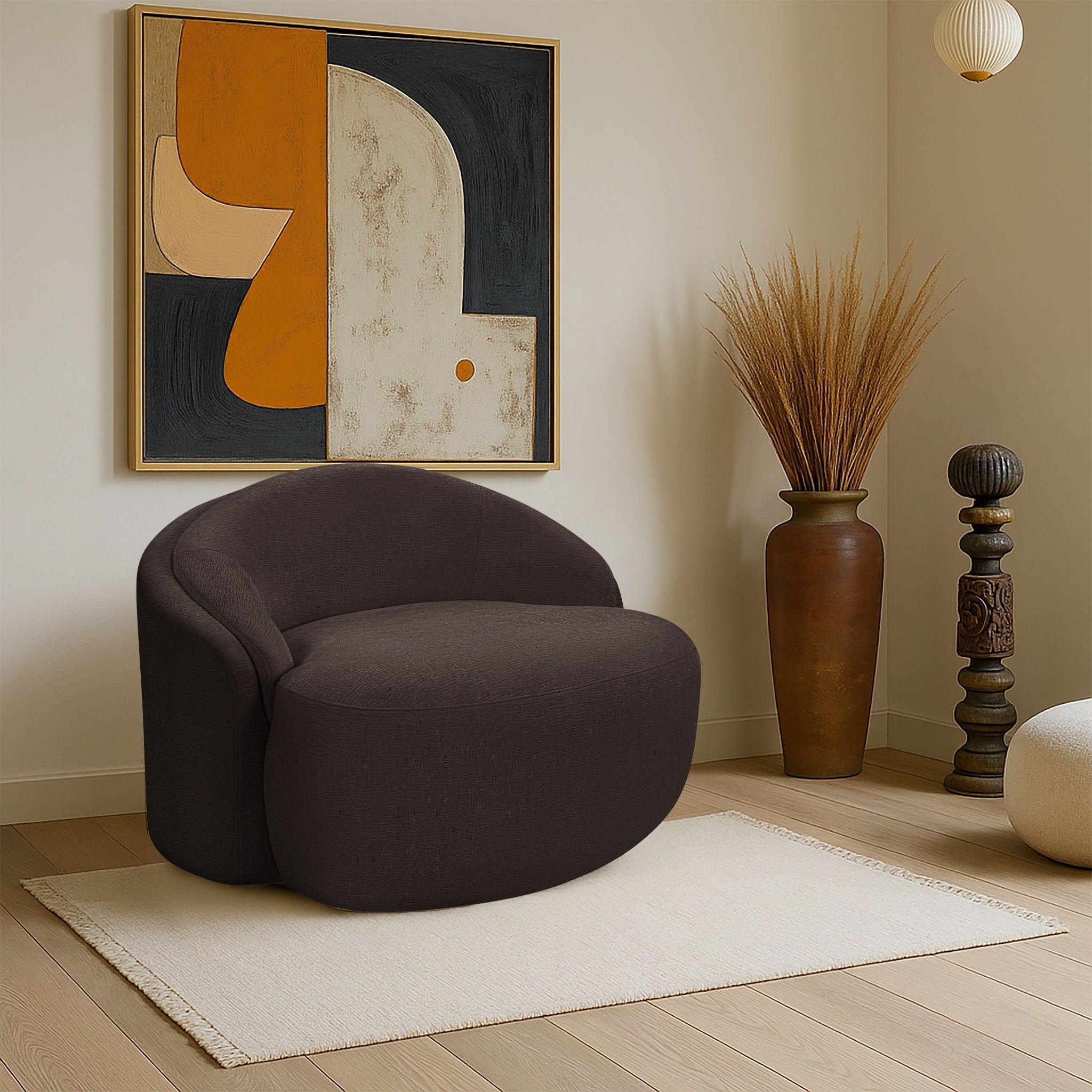Caspian - Chenille Fabric Upholstered Chair - Urban Living Furniture (Los Angeles, CA)