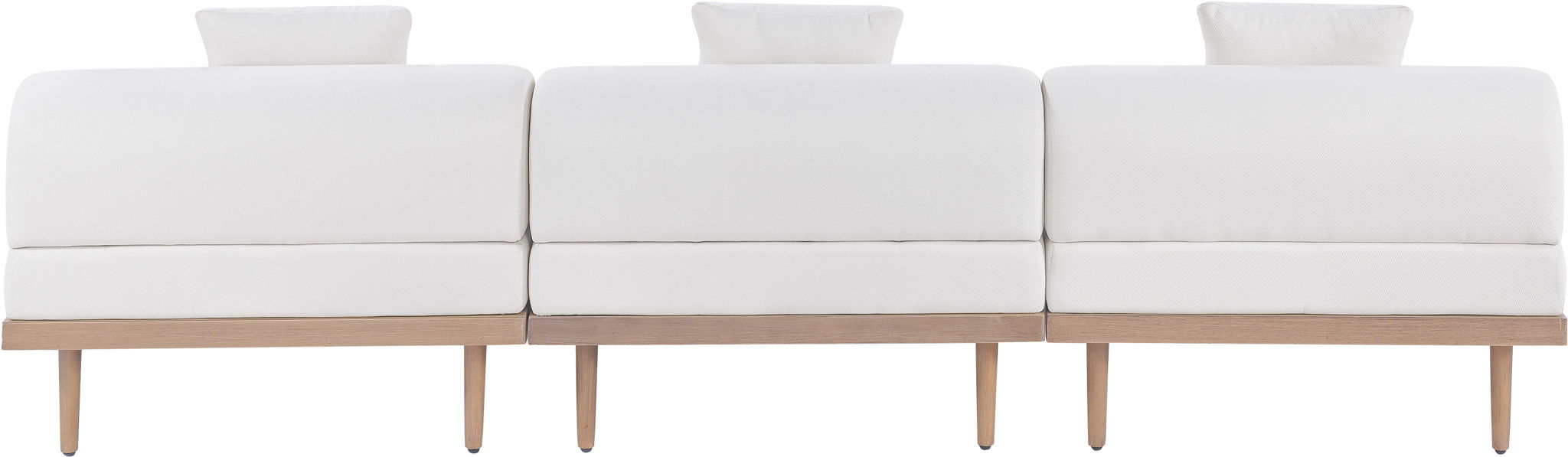 Laguna - 3 Piece Resilient Water Resistant Fabric 106.5" Outdoor Patio Armless Modular Sofa - Urban Living Furniture (Los Angeles, CA)