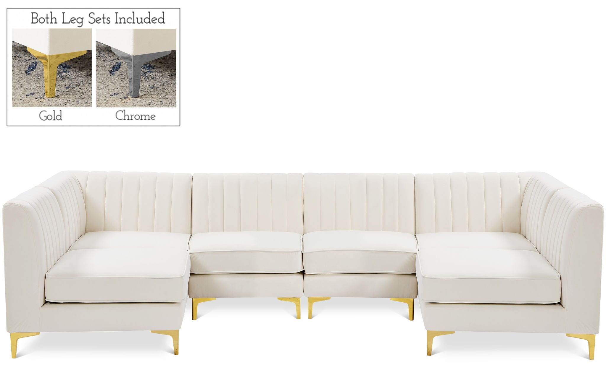 Alina - 6 Piece Modular U-Shaped Sectional - Urban Living Furniture (Los Angeles, CA)