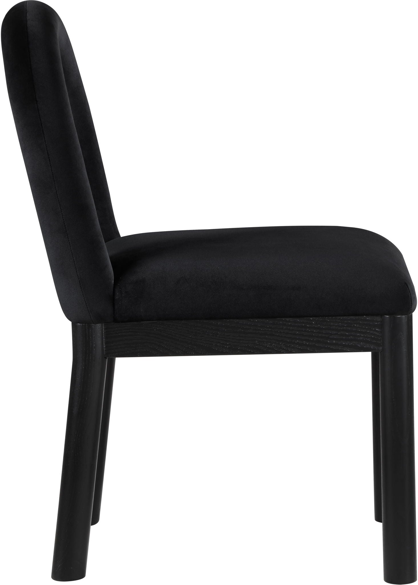 Conrad - Velvet Dining Chair With Black Legs - Urban Living Furniture (Los Angeles, CA)