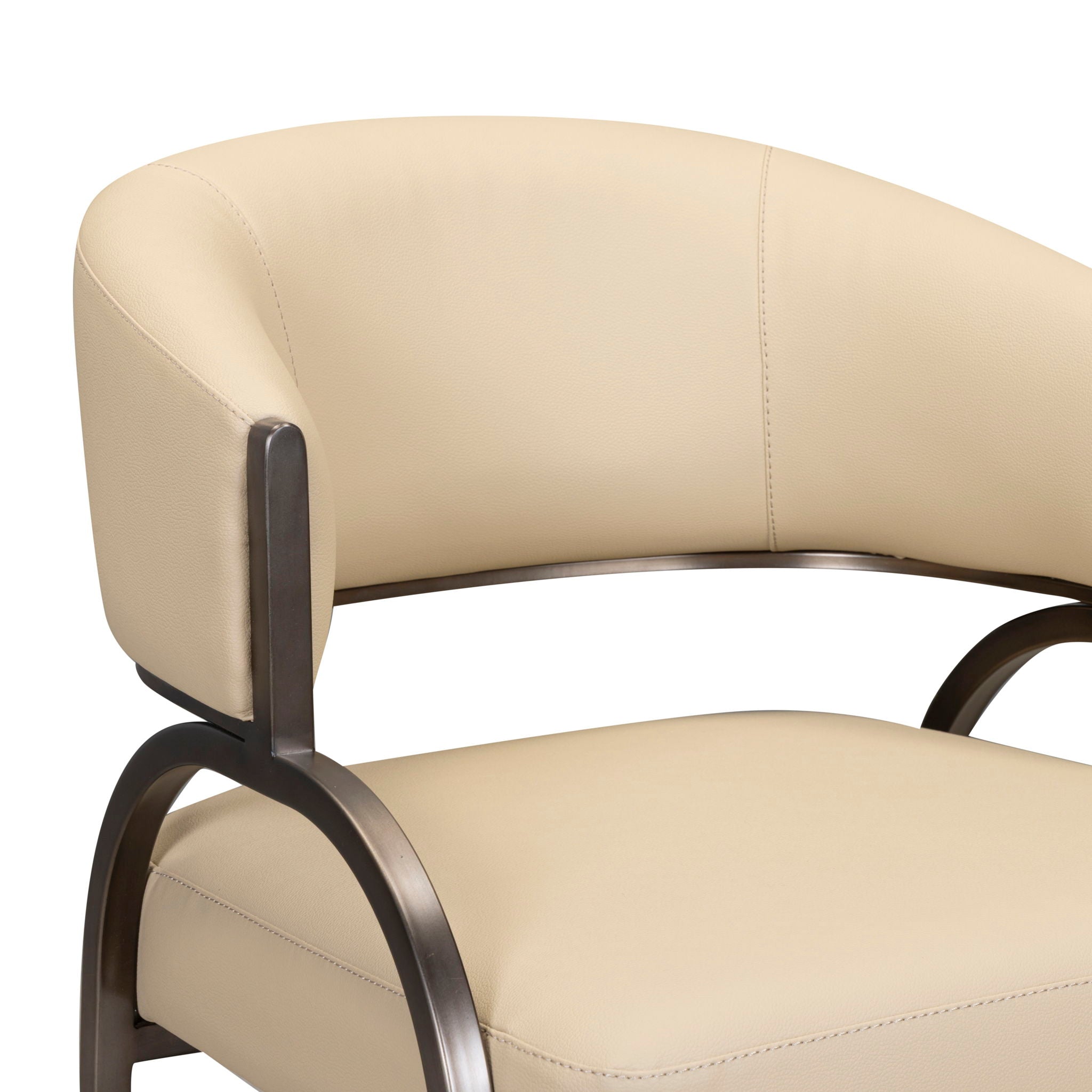 Tatum - Performance Vegan Leather Dining Chair - Taupe - Urban Living Furniture (Los Angeles, CA)