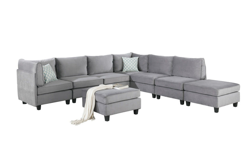 Simona - Velvet Modular Sectional Sofa - Urban Living Furniture (Los Angeles, CA)
