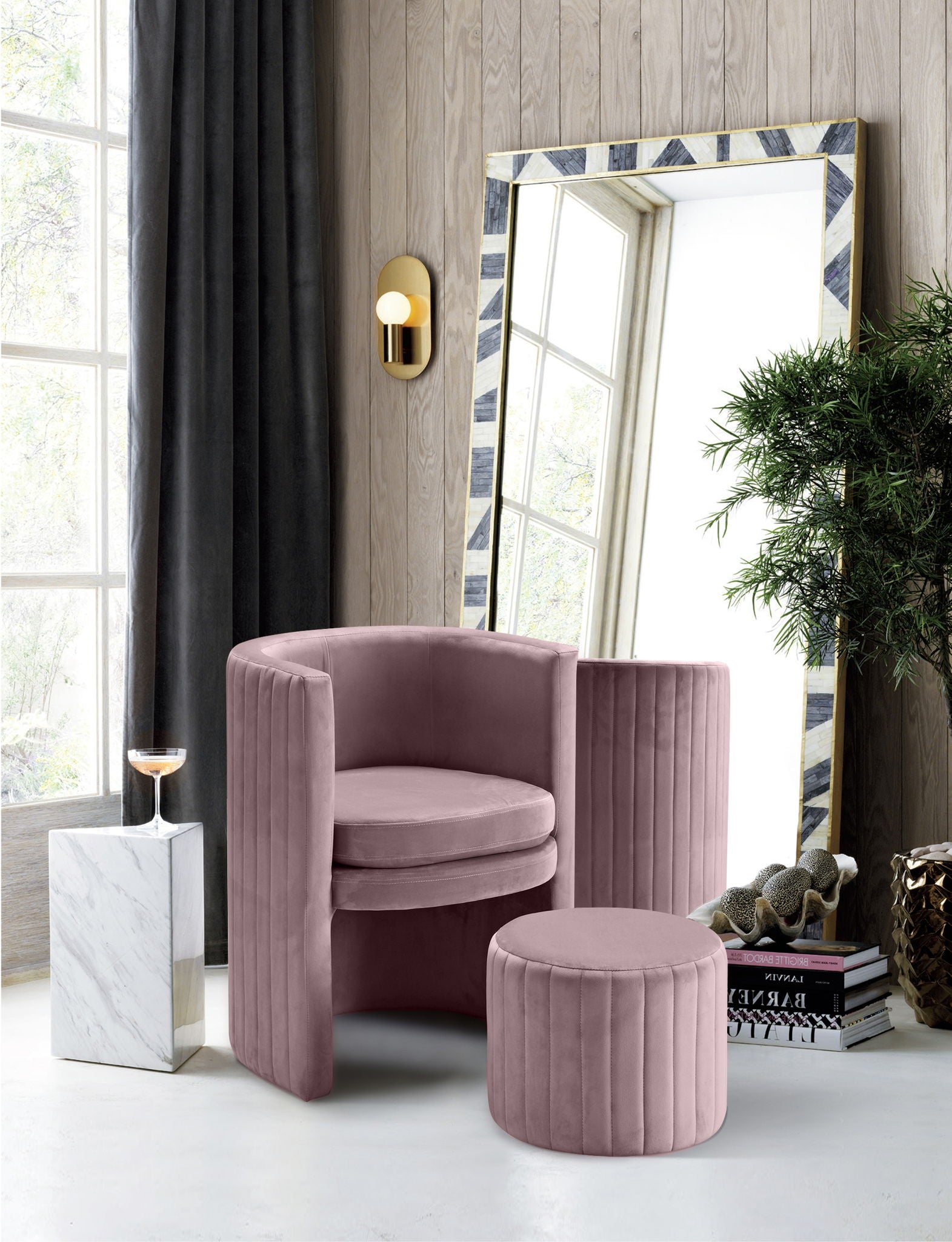 Selena - Accent Chair and Ottoman Set - Urban Living Furniture (Los Angeles, CA)