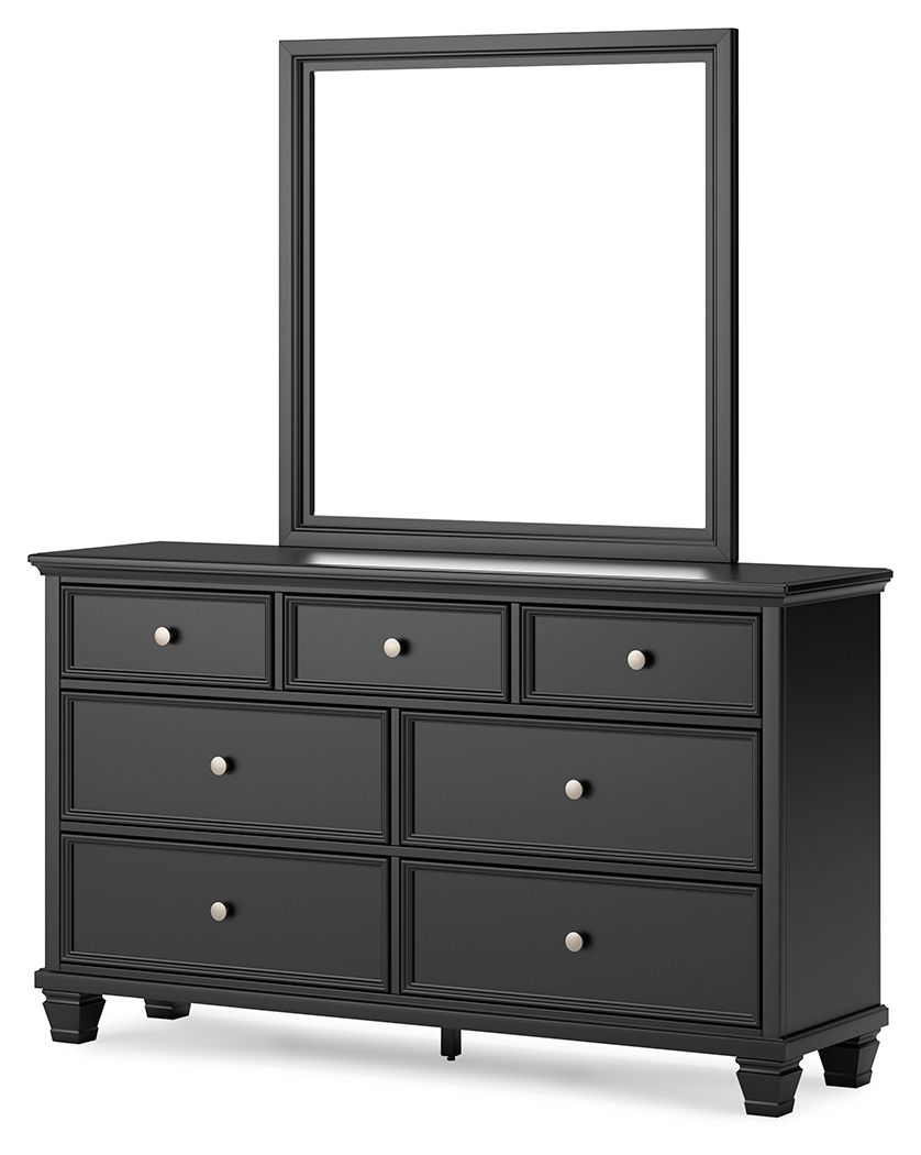 Lanolee - Black - Dresser And Mirror - Urban Living Furniture (Los Angeles, CA)