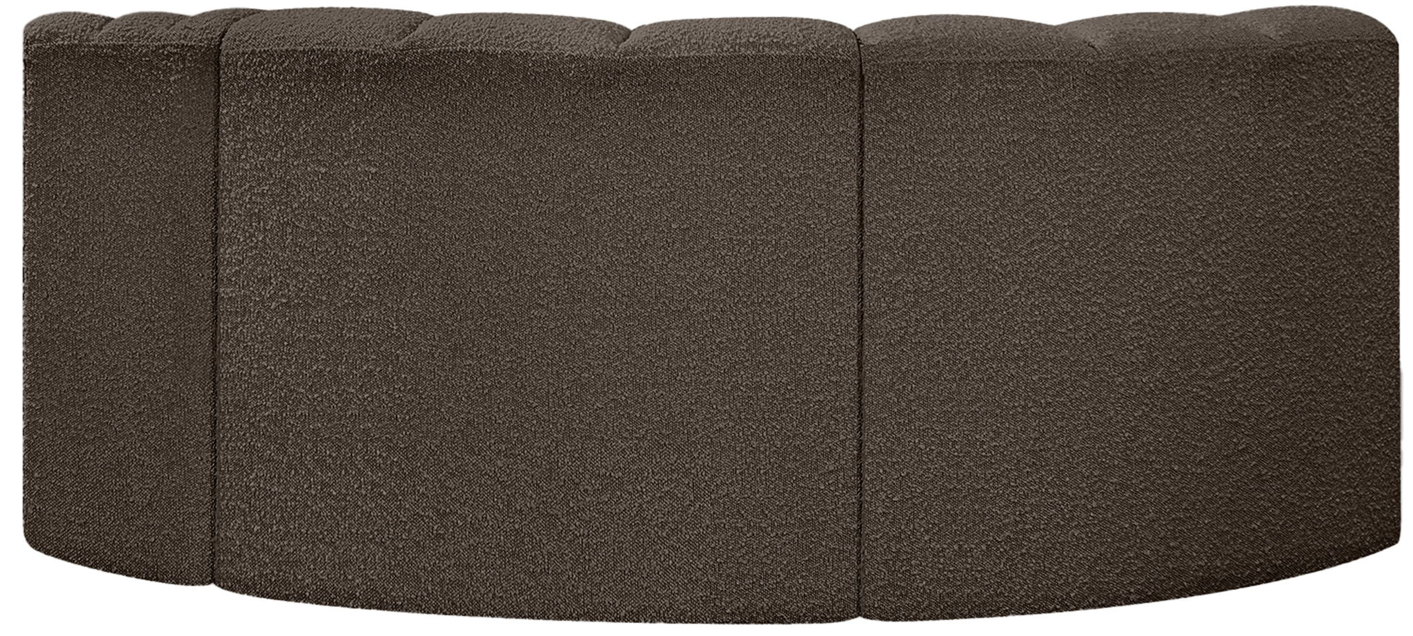 Arc - Boucle Fabric 3 Piece Modular L-Shaped Sofa