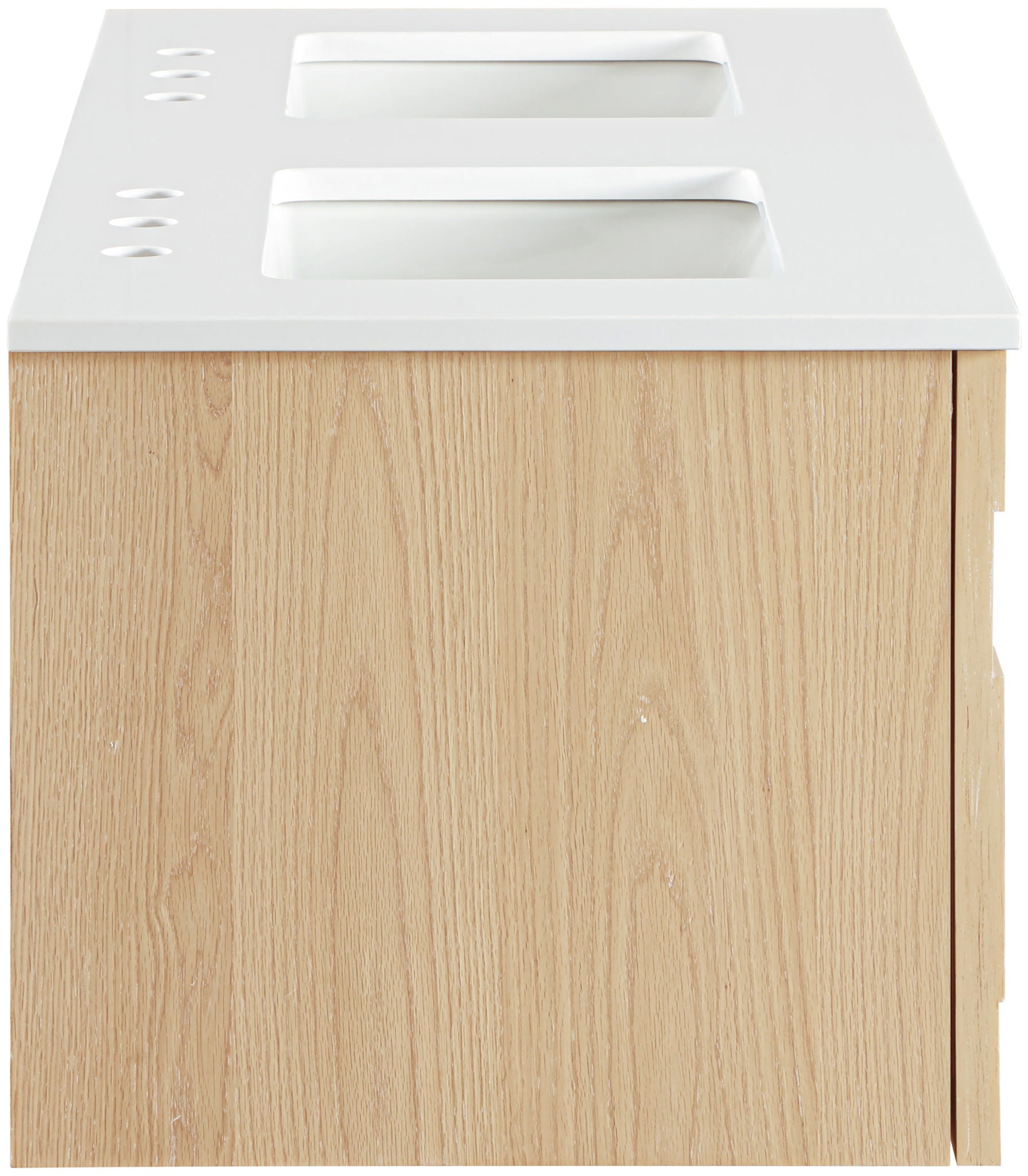 Leonardo - Engineered Stone And Solid Wood 24" Wall Mounted Bathroom Vanity - Urban Living Furniture (Los Angeles, CA)