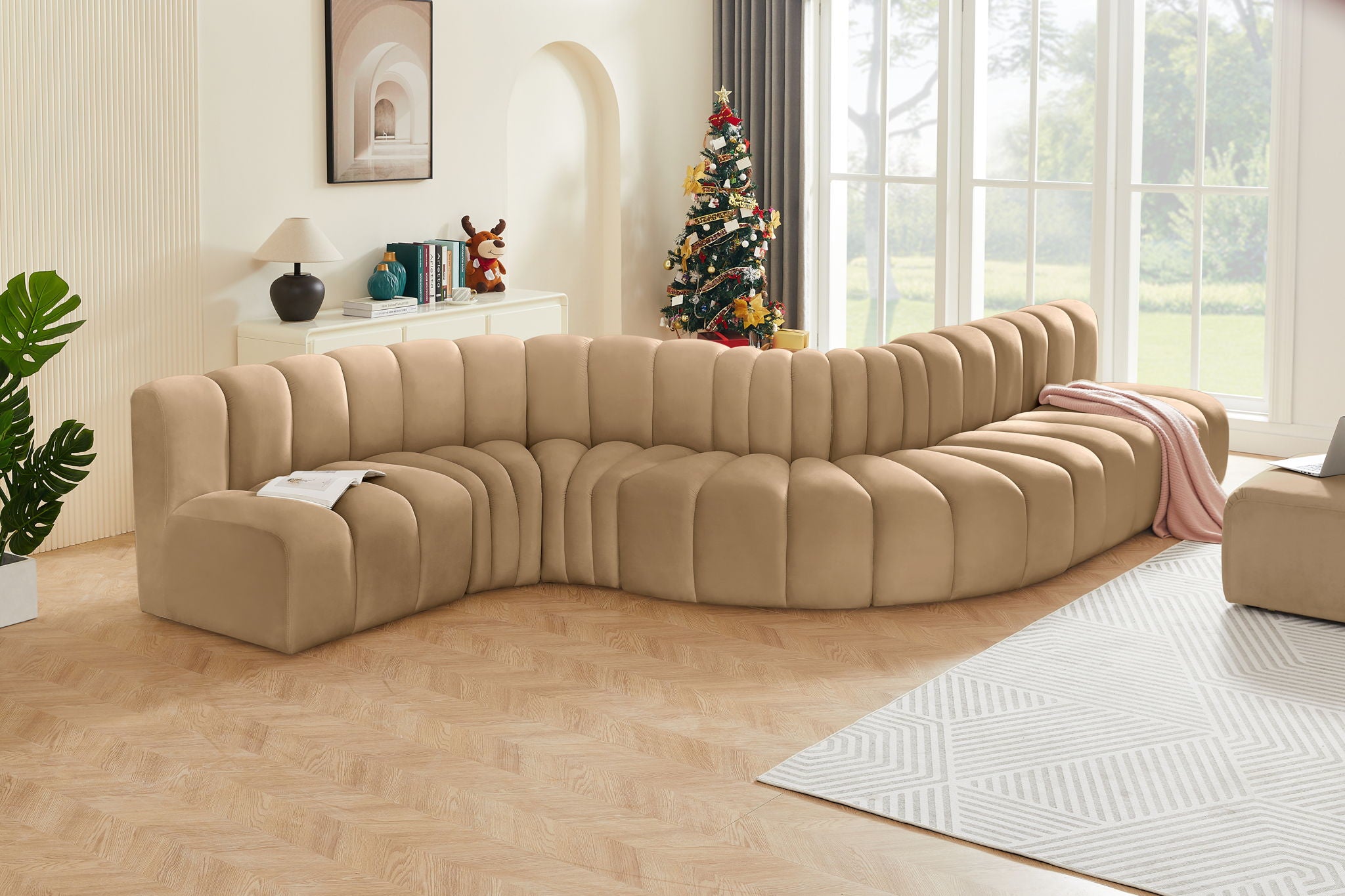 Arc - Velvet 7 Piece Modular Sofa