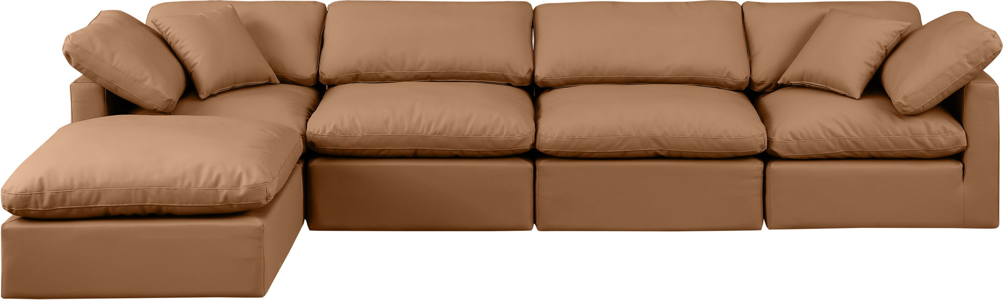 Indulge - Faux Leather 5 Piece Modular Sectional With Chaise - Urban Living Furniture (Los Angeles, CA)