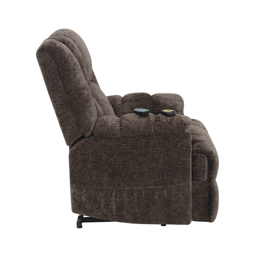 Pacay - Power Recliner With Lift & Heating & Massage - Brown - Urban Living Furniture (Los Angeles, CA)