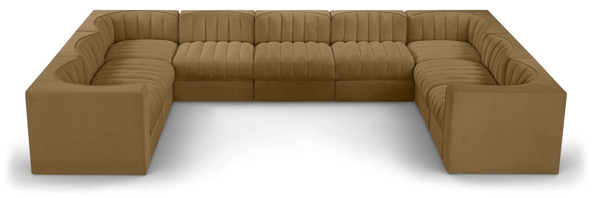 Rummi - Velvet Performance Fabric Upholstered 9 Piece Modular Sectional - Urban Living Furniture (Los Angeles, CA)