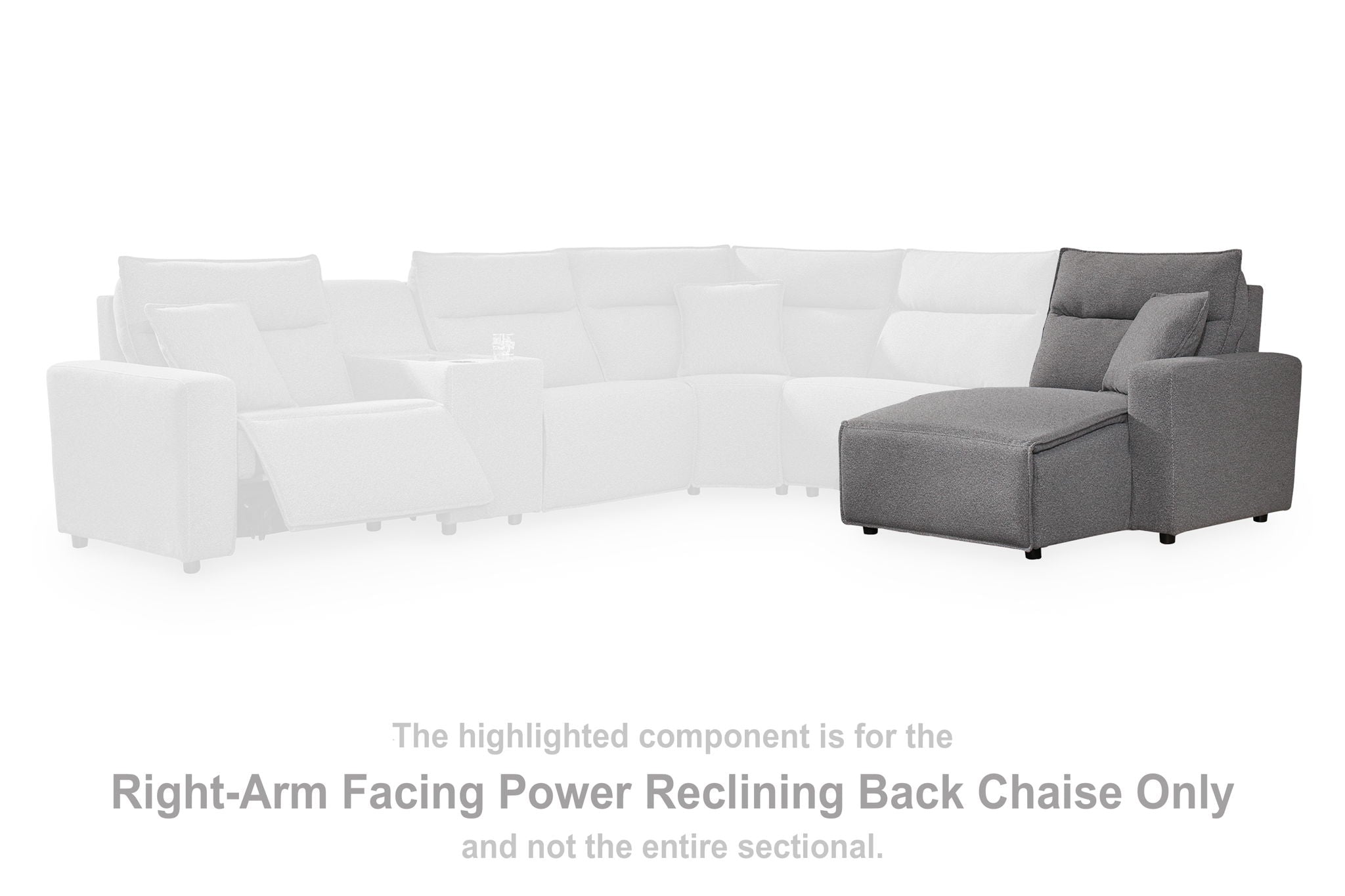 Modmax II - RAF Press Back Power Chaise - Salt And Pepper - Urban Living Furniture (Los Angeles, CA)