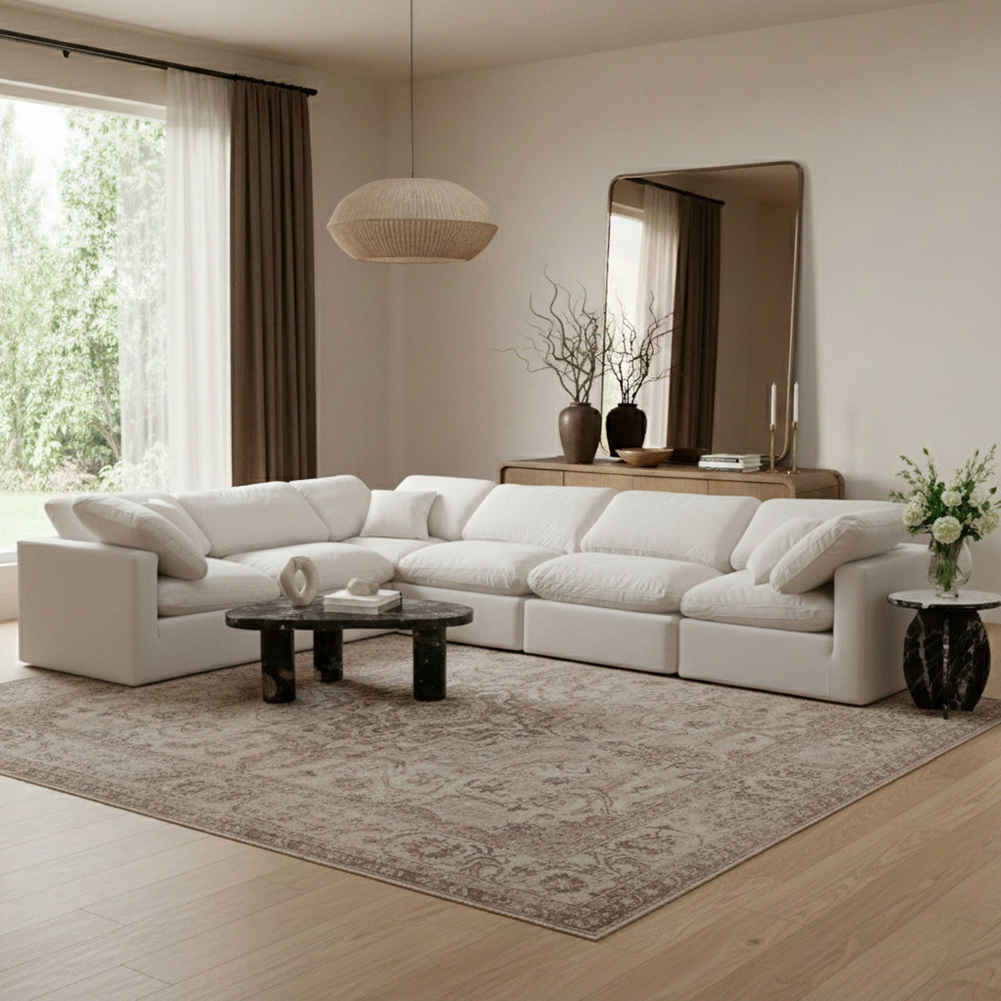 Indulge - Velvet 6 Piece Modular Corner Sectional - Urban Living Furniture (Los Angeles, CA)